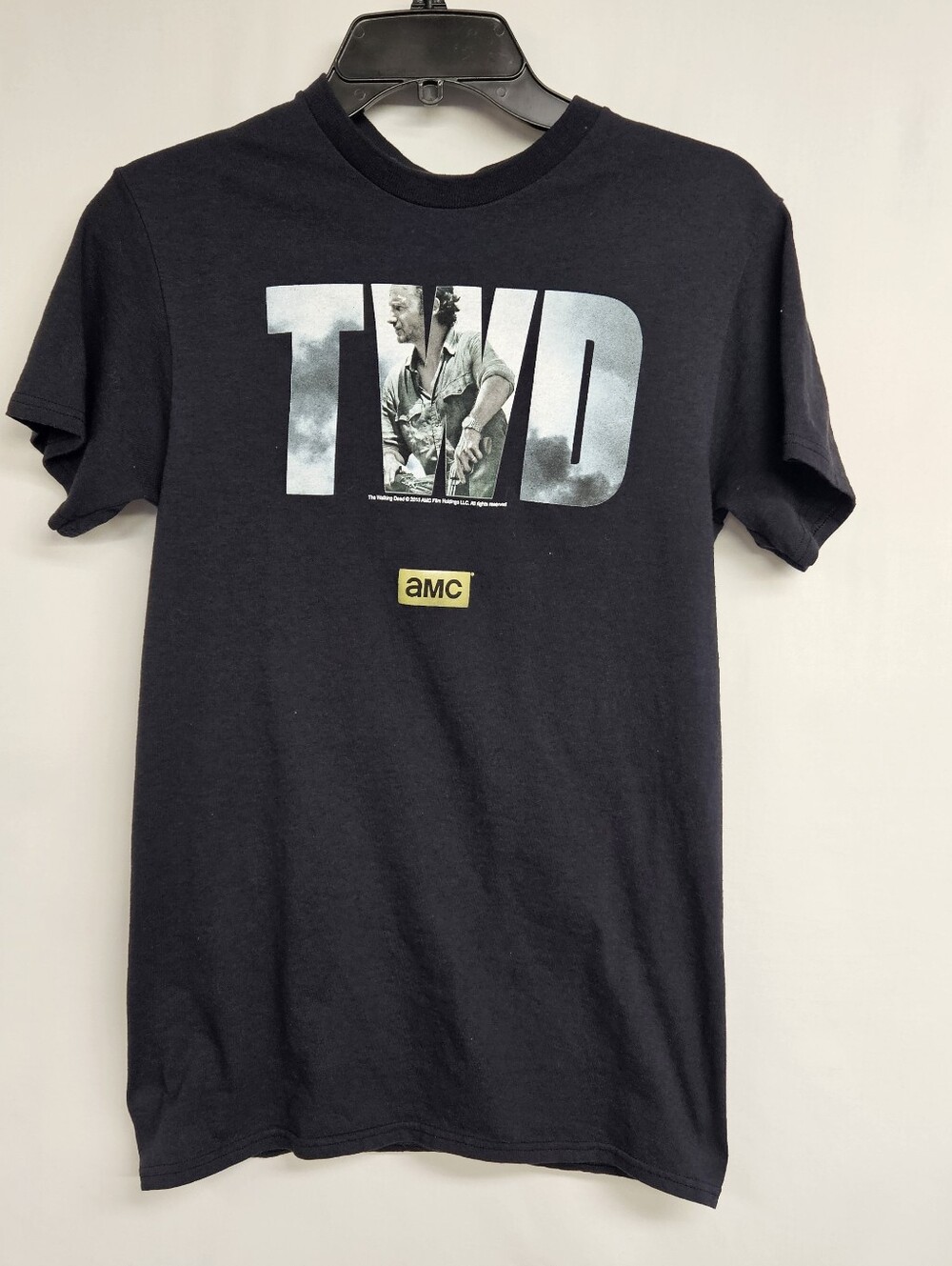 The Walking Dead T-shirt Small Black Graphic Short Sleeve TWD Rick Grimes